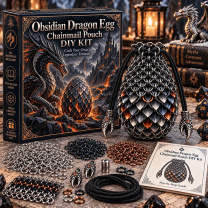 🔥Last Day 49% OFF - 🐉 Dragon Egg Chainmail Pouch DIY Kit