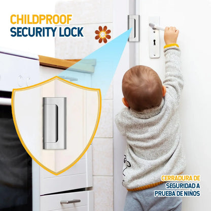 🔥Buy More Save More🔥2-Pack Security Door Locks, Heavy-Duty Aluminum Alloy, Anti-Force Intrusion