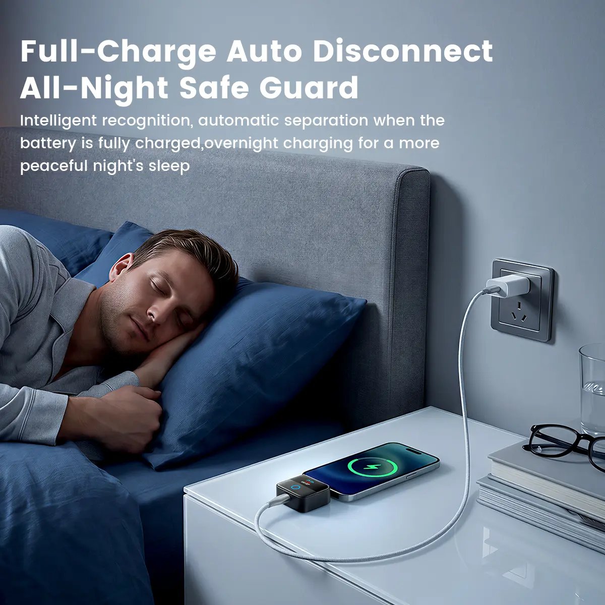 🔥HOT SALE 49% OFF🔋🔌140W Type-C Physical-Disconnect Battery Guard – Smart Auto Power Cut-Off ⚡📱