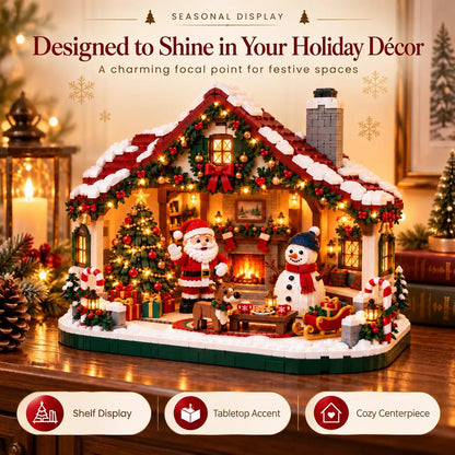 🔥Buy More Save More🔥- 🎄 Cozy Christmas Cottage Building Set – Build Together, Create Memories & Display with Pride