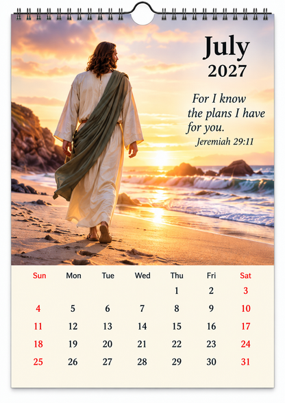 ✝️2027 Seasons of Faith Wall Calendar