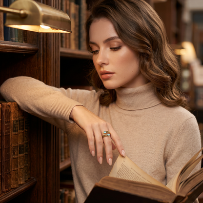 ⏳Limited-time 50% off⏰Vintage Adjustable Open Ring with Teardrop Glowing Zircon💧💍