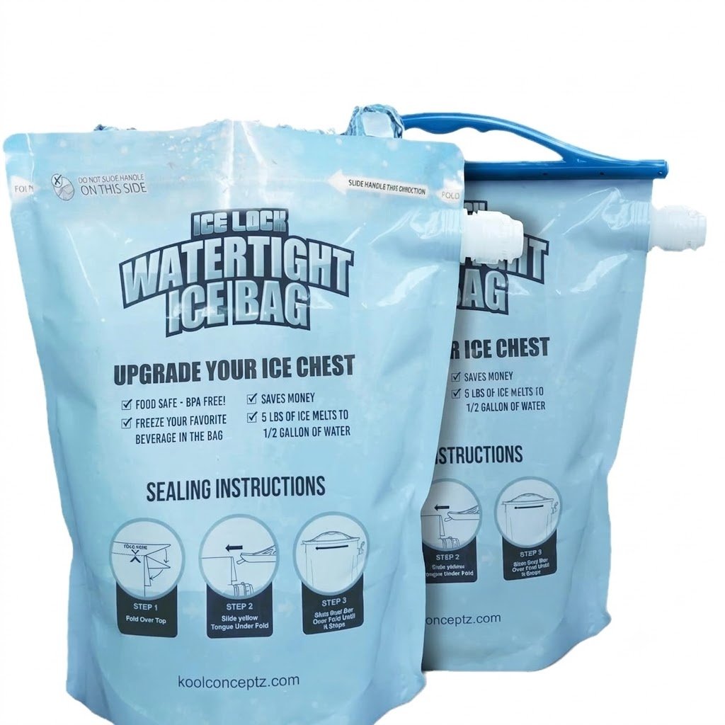 Large-Capacity Leak-Proof Ice Bag – Reusable Cooler Ice Pack – Durable, Instant-Use Cooling Solution