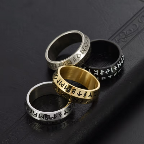⚔️Viking Rune Rotating Ring💍