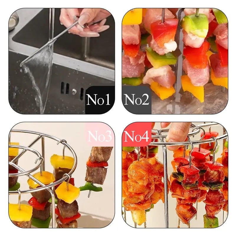 Stainless Steel Air Fryer Vertical Grill