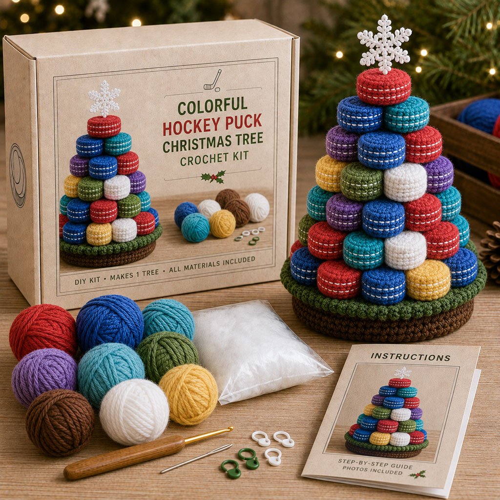 Sports Ball Christmas Tree Crochet Kit