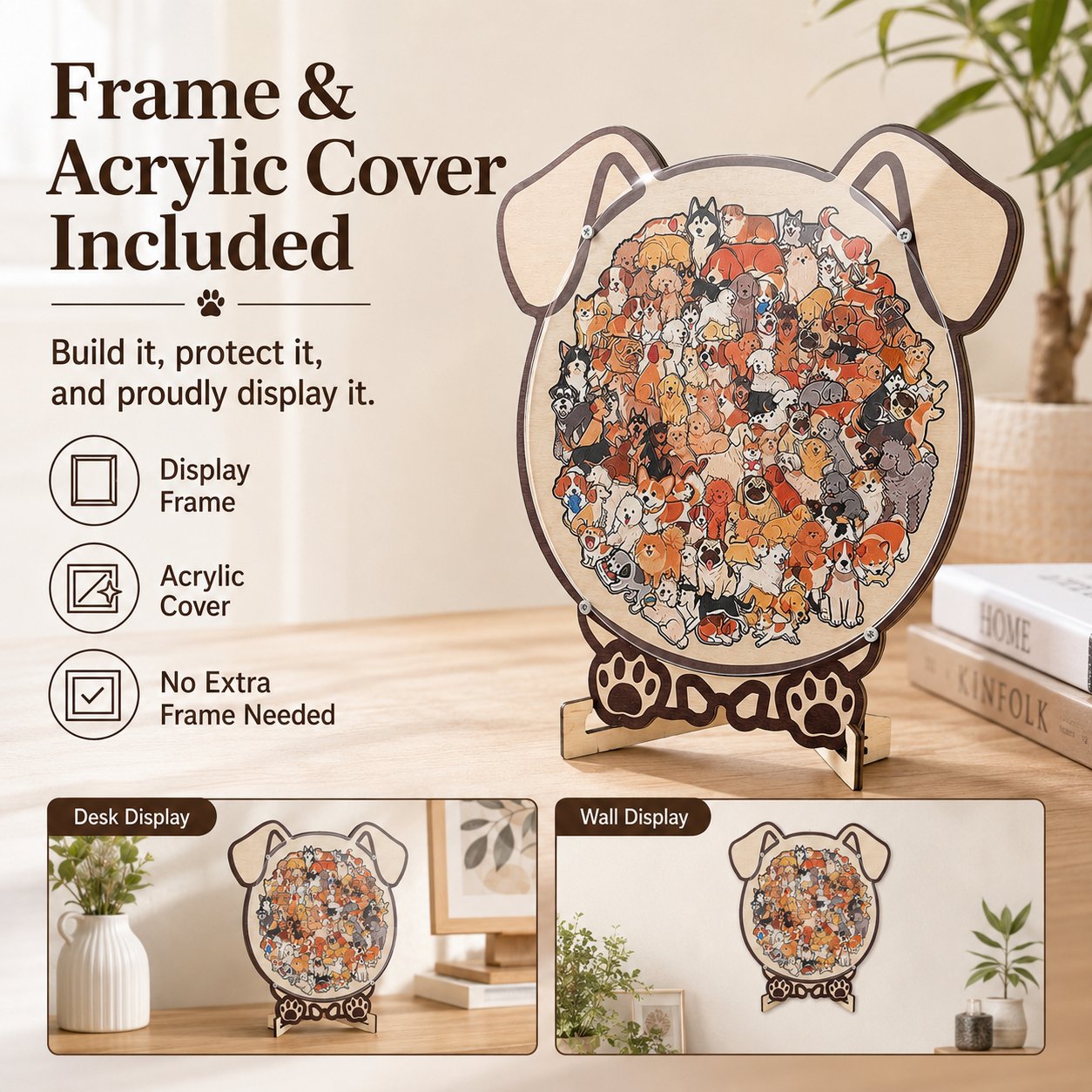 Wooden Dog Jigsaw Puzzle