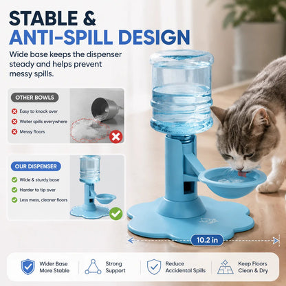 🐾 Automatic Pet Water Dispenser – Gravity Self Refilling Cat & Dog Water Bowl