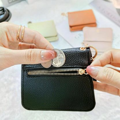 🌹RFID Short Wallets for Women – Fashionable Card Holder with Key Ring & Coin Purse