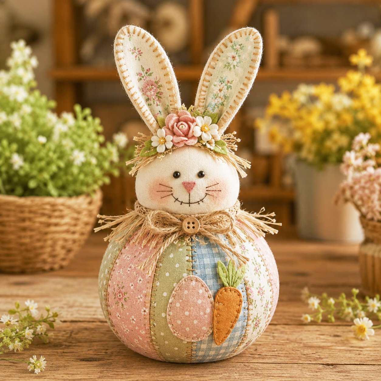 🔥Last Day 49% OFF - 🎄🎅Patchwork Fabric Doll DIY Kit