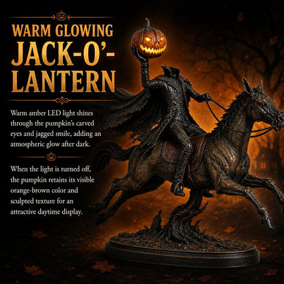 ⏰Last Day Buy 2 Save 10% - 🎃🏇Midnight Chase Headless Horseman Statue | Awaken the Legend of the Hollow(✨Same as the video)