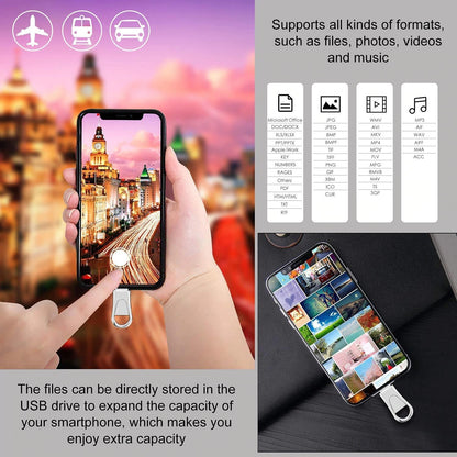 2-in-1 USB-C & USB-A Flash Drive – 64GB USB 3.0 Portable Storage