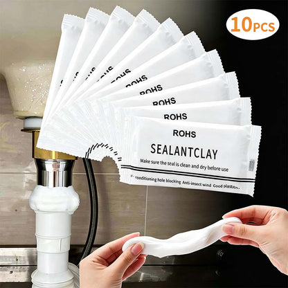 10Pcs Professional Sealant Clay - Anti-Insect Wall Hole Filler Mud🧱