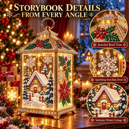 DIY Light-Up Diamond Art Lantern