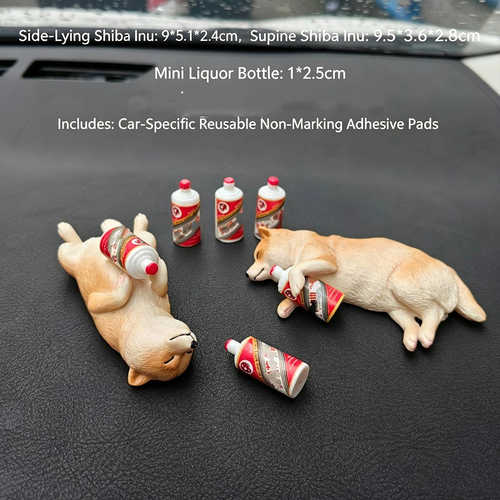 🐕Realistic Drunken Shiba Inu Puppy Car Ornament