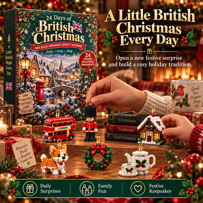 🎄 24 Days of British Christmas – Mini Toy Ornament Advent Calendar