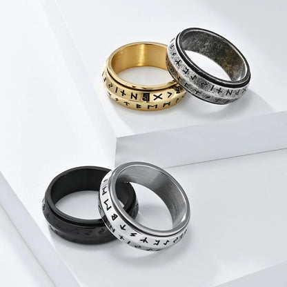 ⚔️Viking Rune Rotating Ring💍