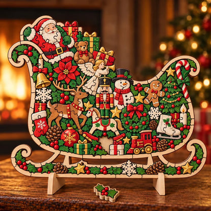 🎅 2026 Christmas Gift 49% Off--⏰🎄 ✨ Intricate Christmas Keepsake Wooden Puzzle Ornaments – Artistic Festive Tabletop Décor
