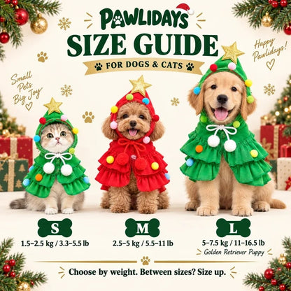 🎄Walking Christmas Tree Pet Costume ⭐ – Cozy Holiday Dress-Up Outfit for Dogs & Cats🐶🐱❤️