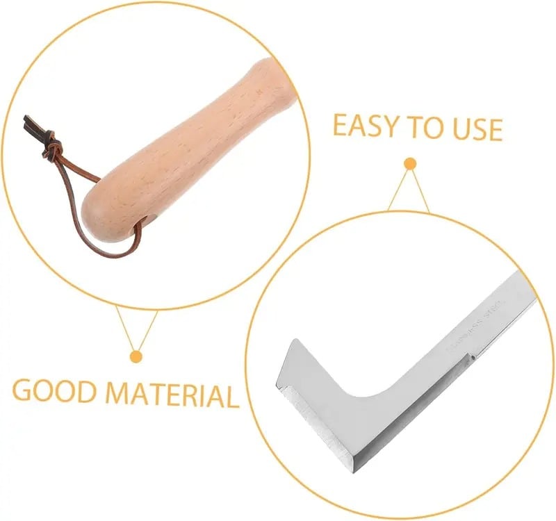 🌱50% OFF NOW! 2026 New Crack Weeder Tool Crevice Cleaning Tool‑Manual Hand Weeder with Wooden Handle, Sturdy Metal Weeding Tool for Pavement Joints, Patio Bricks & Garden Crevice Weed Removal