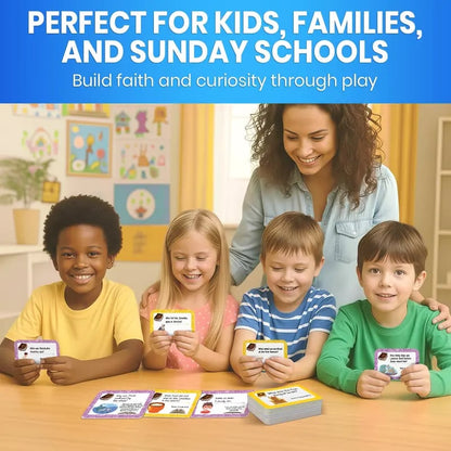 ✝️Bible Trivia Card Game – 300 Questions for Family Fun & Faith Learning (Ages 6+)