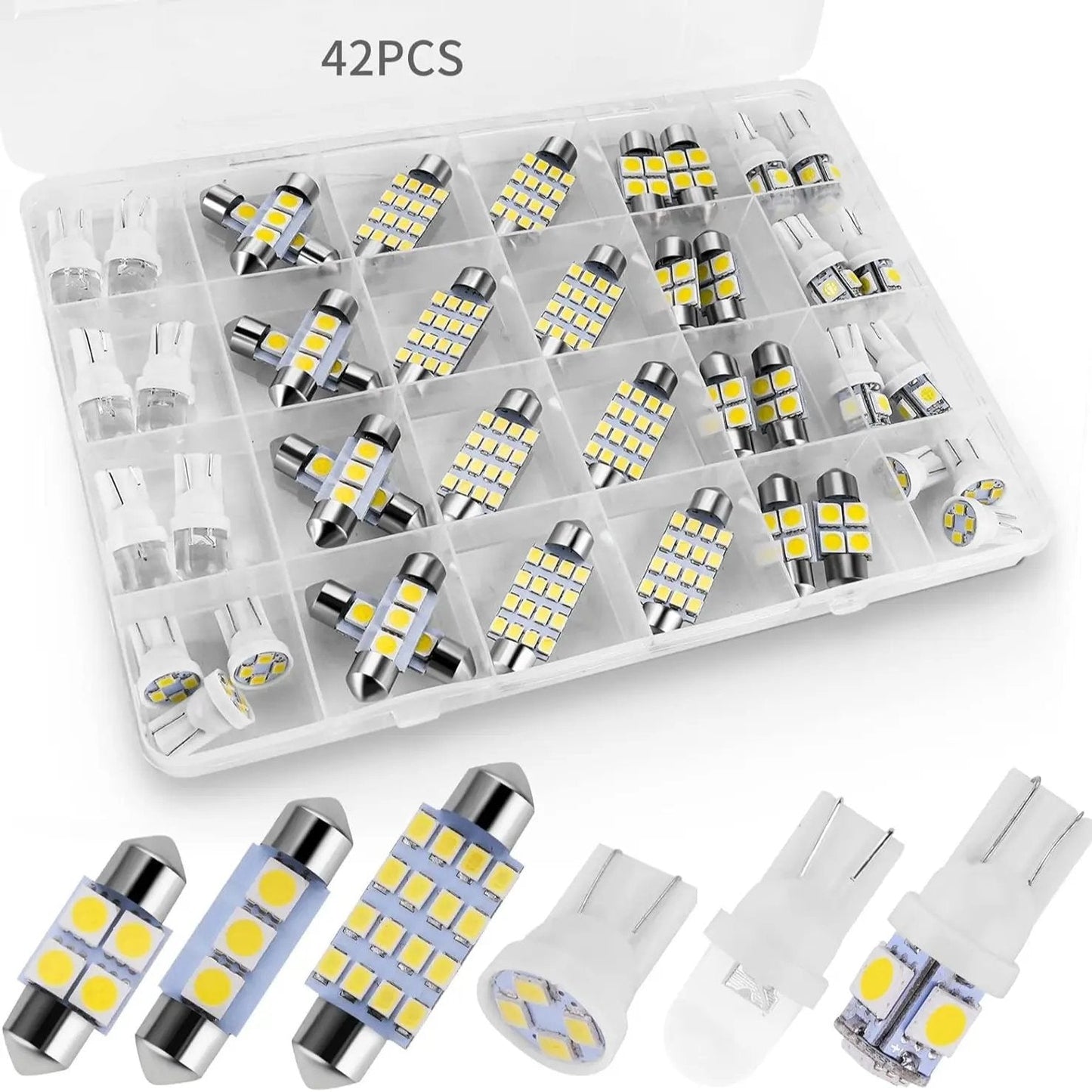 Super Bright White Interior Car Lights Kit Set