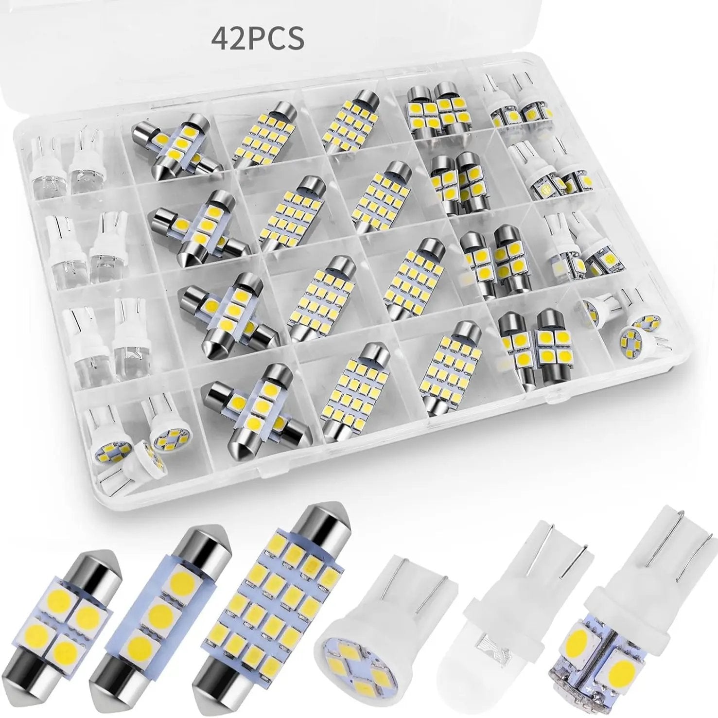 Super Bright White Interior Car Lights Kit Set