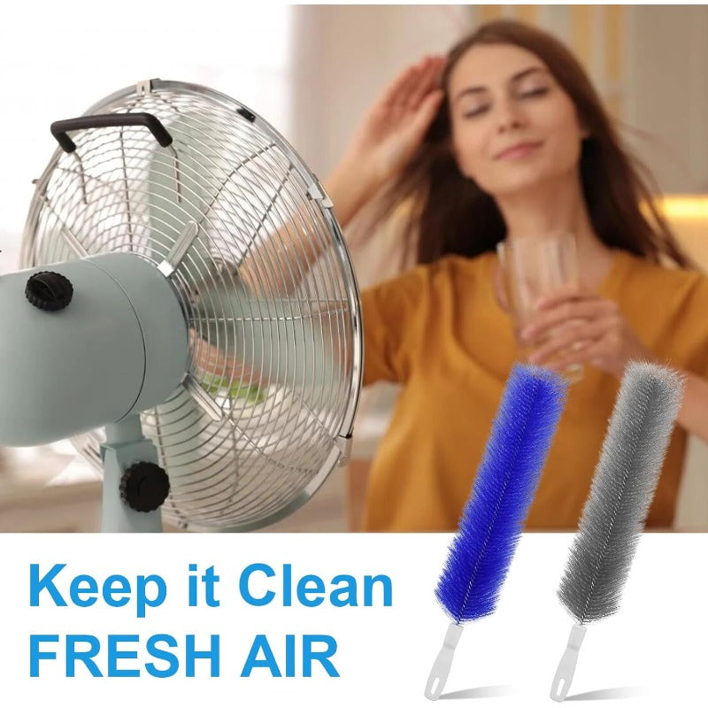 🌀 Flexible Microfiber Fan Duster | Reusable Vent & Blind Cleaning Brush