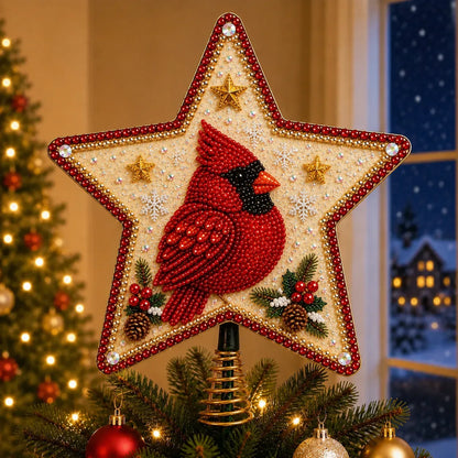🔥LAST DAY 50% OFF - 🎄⭐ Pearl Diamond Art Christmas Tree Topper Kit