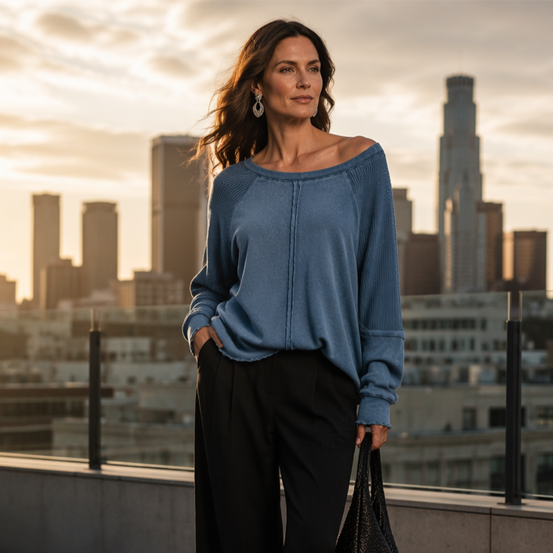 📢📢40% OFF !! ⏰Women’s Casual Round Neck & Long Sleeve Top