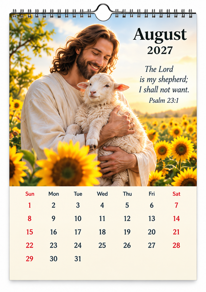 ✝️2027 Seasons of Faith Wall Calendar