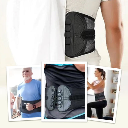 ✨Relieve Back Pain Anytime, Anywhere🎉Adjustable Double Pulley Breathab