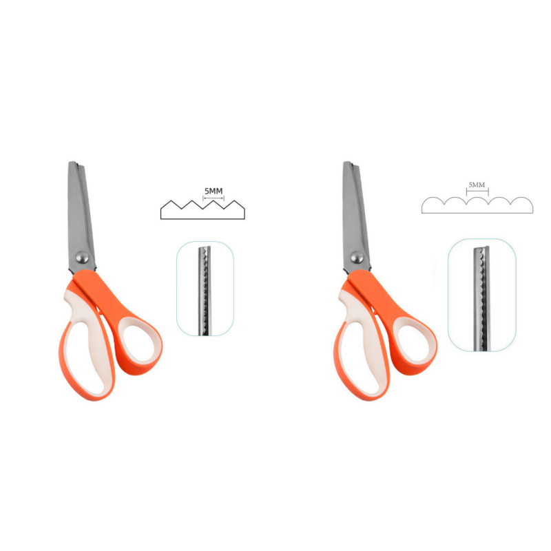 🔥HOT SALE 50% OFF🎁✂️ Pinking Shears Scissors – Stainless Steel, Ergonomic Cushioned Handles – Perfect for Sewing, Quilting & Scrapbooking! 🧵💨