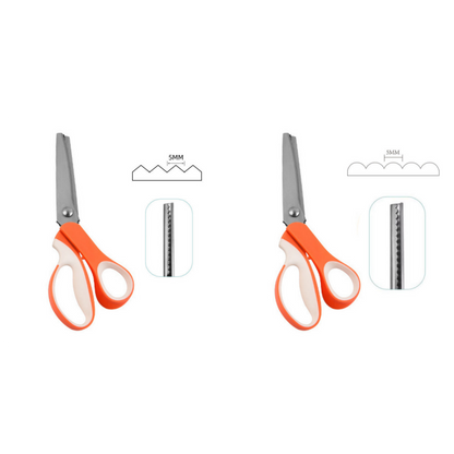 🔥HOT SALE 50% OFF🎁✂️ Pinking Shears Scissors – Stainless Steel, Ergonomic Cushioned Handles – Perfect for Sewing, Quilting & Scrapbooking! 🧵💨