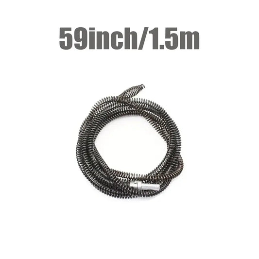 🔧 Flexible Drill-Powered Drain Cleaning Snake – Deep Pipe Clog Remover for Sinks, Showers & Toilets