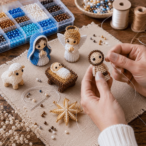 🔥 DIY Christian 3D Beaded Figurines Kit | Handmade Faith Craft for Prayer & Decoration