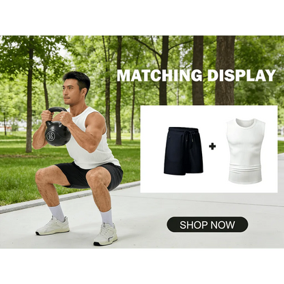 🔥Men's  Wide Strap Ribbed Tank Top