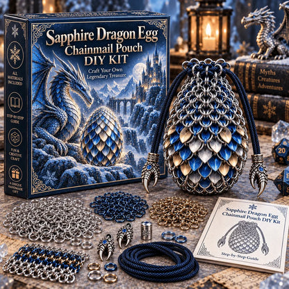 🔥Last Day 49% OFF - 🐉 Dragon Egg Chainmail Pouch DIY Kit
