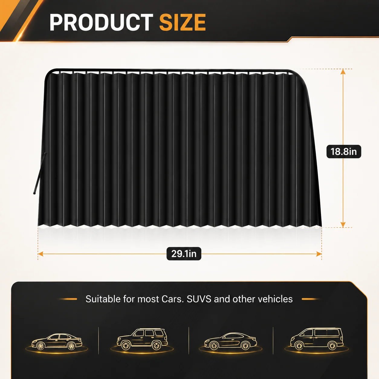 🚗4 Pcs Magnetic Car Side Window Sun Shades