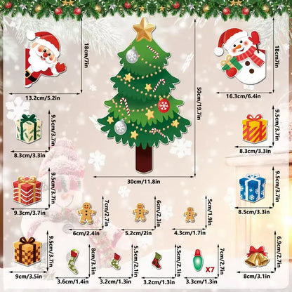 ⏳ Last Day 49% OFF – 🎄DIY Magnetic Christmas Fridge Decor | Reusable Tree & Holiday Magnets for Family Fun 🧲