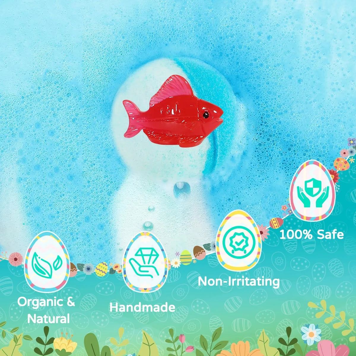 🛁 Natural Bath Bombs for Kids with Mega Bubbles & Surprise Inside 🥚✨ Same as in the video