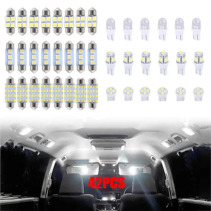 Super Bright White Interior Car Lights Kit Set