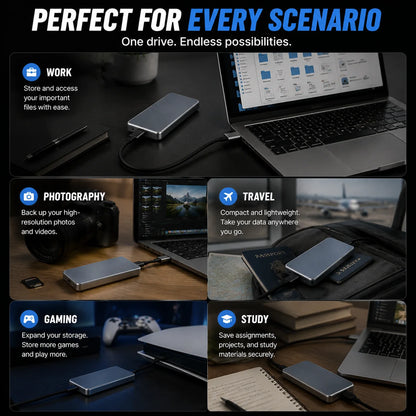 🔥 LAST DAY 49% OFF | Portable External SSD – High-Speed Storage for PC, Mac, iPhone & Android