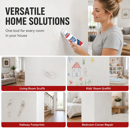 🔥PROMO 49%! Waterproof wall repair paste 🧱 With built-in roller, easy repair without extra tools ✨🖌️
