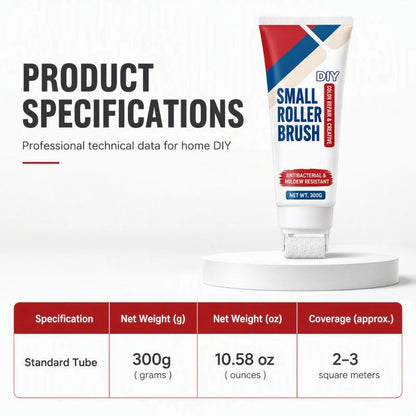 🔥PROMO 49%! Waterproof wall repair paste 🧱 With built-in roller, easy repair without extra tools ✨🖌️