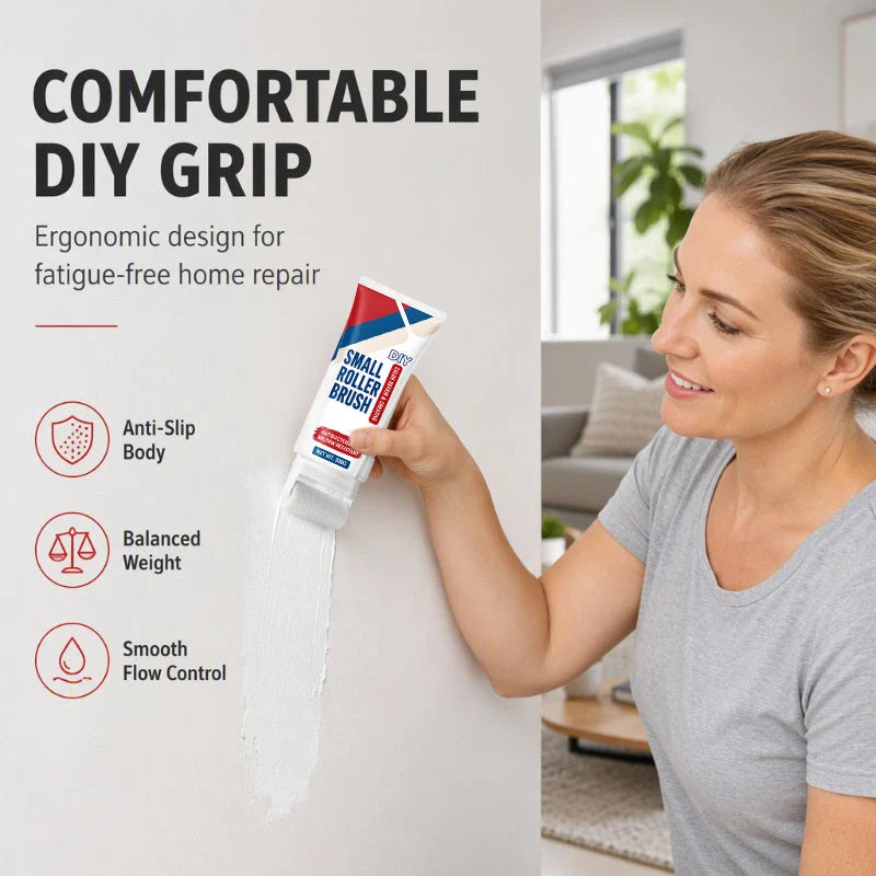 🔥PROMO 49%! Waterproof wall repair paste 🧱 With built-in roller, easy repair without extra tools ✨🖌️