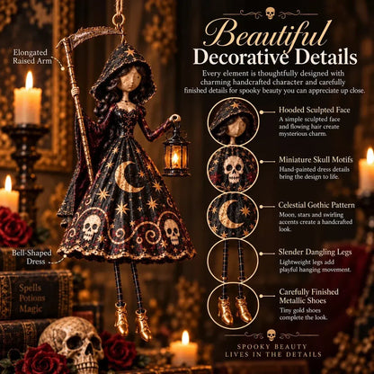 🖤 Midnight Ladies™ Gothic Halloween Hanging Decor | 3 Spooky Character Styles for Porches, Entryways & Indoor Displays 🎃