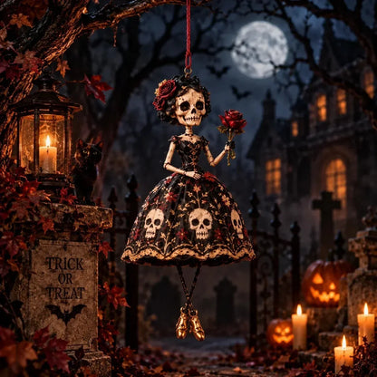 🖤 Midnight Ladies™ Gothic Halloween Hanging Decor | 3 Spooky Character Styles for Porches, Entryways & Indoor Displays 🎃
