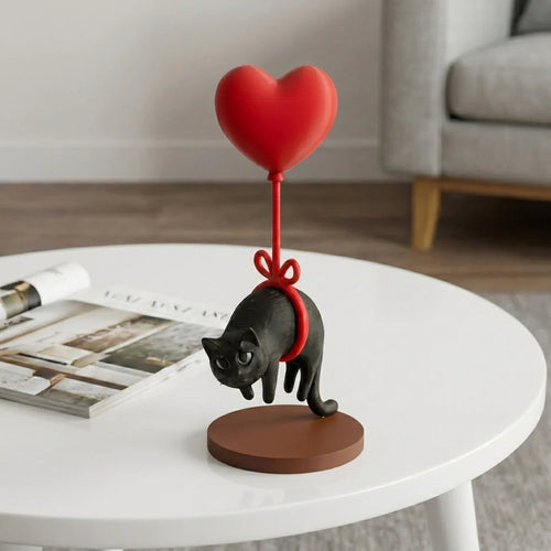 Love on a String – Floating Cat Ornament