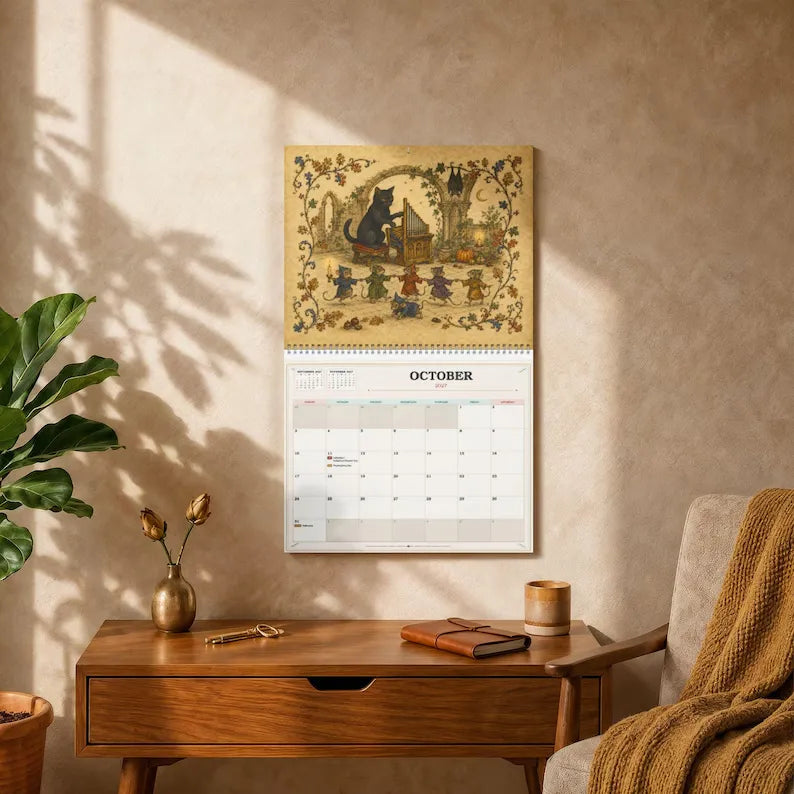 📜 2027 Medieval Animal Mischief In The Margins Wall Calendar